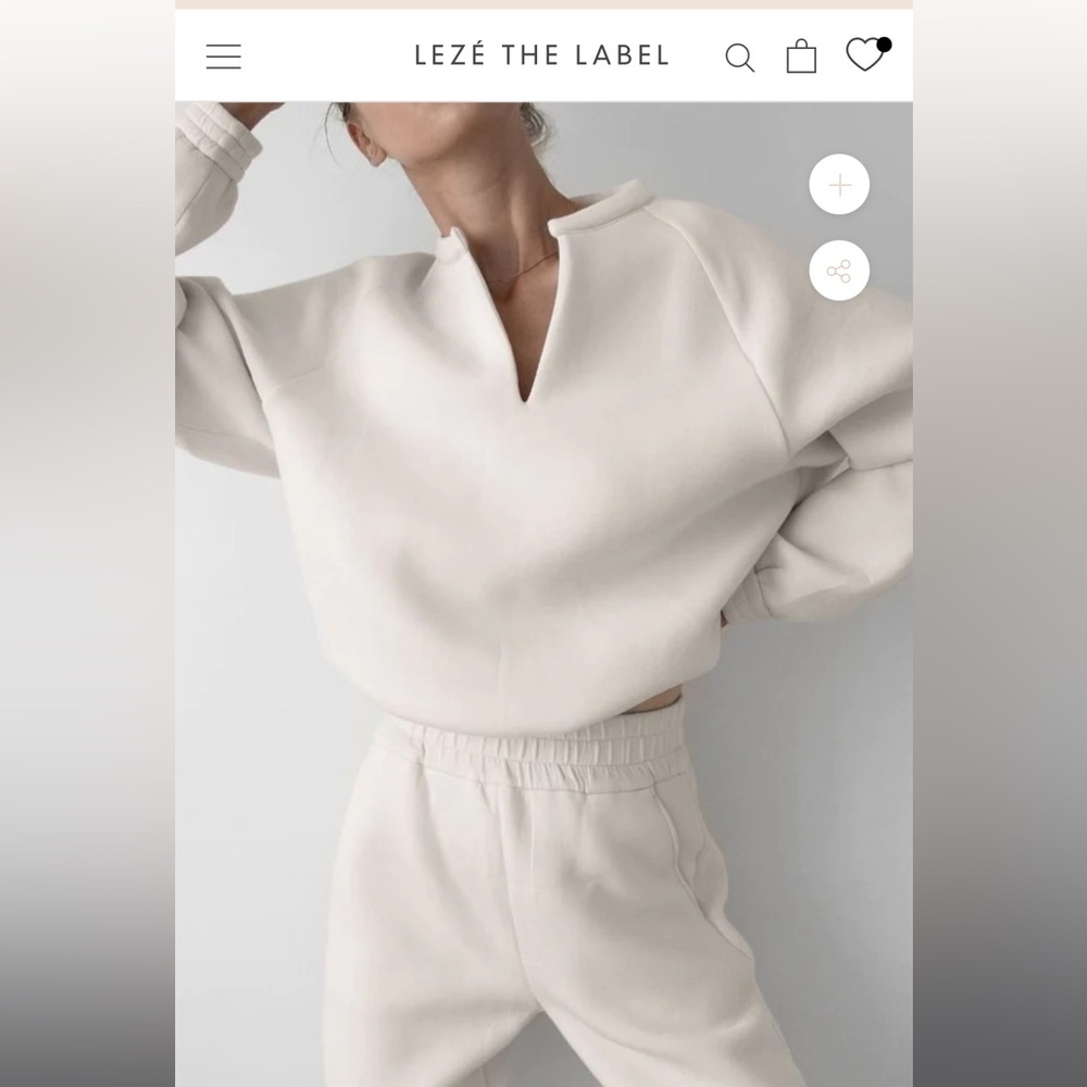 Lezé the Label Athena sweater in bone